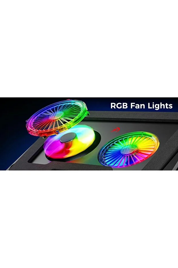 GT102 Gaming Laptop Soğutucu, 2200rpm , Rgb Işıklı , Led Display , Notebook Soğutucu Stand